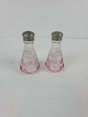 Hocking Glass Pink Depression Glass Salt & Pepper Shaker Set