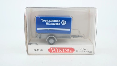 Remolque de coche Wiking H0 005604 THW | Condition: Gebraucht