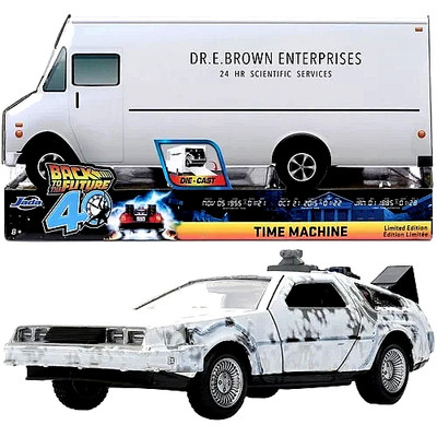 BACK TO THE FUTURE TIME MACHINE WEATHERED VERSION JADA TOYS NEW SELAED DIE CAST