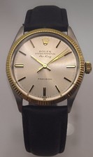 Rolex Oyster Perpetual Air-King Two Tone 14k/SS Mens Watch 5501 Orig Dial 1984 3