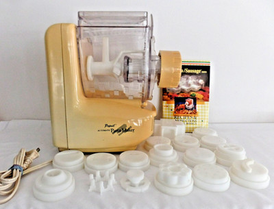 Popeil's Automatic PASTA / SAUSAGE MACHINE model P 400 Instruction Book 18 tips