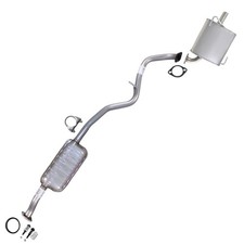 Stainless Steel Resonator Muffler Exhaust Kit Fits 2010-2015 Subaru Legacy 2.5l