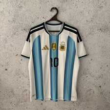 Argentina 2026 Home Authentic Football Shirt #10 Messi Adidas Jersey Size L