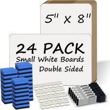 Portable Small White Board 5"x8" for Students, Personal Whiteboard Mini