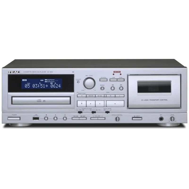 TEAC AD 850 BLACK REGISTRATORE A CASSETTE E CD PLAYER NUOVO GARANZIA UFFICIALE - Immagine 2