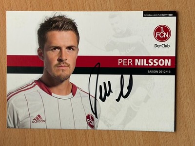 Per Nilsson 1st FC Nuremberg The Club Autograph Card Original Signed #53884