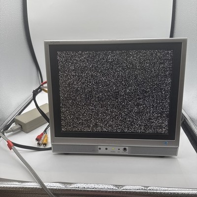 Vintage SHARP Aquos 13 inch TV LC-13S1U-S LCD Retro Gaming No Remote Tested