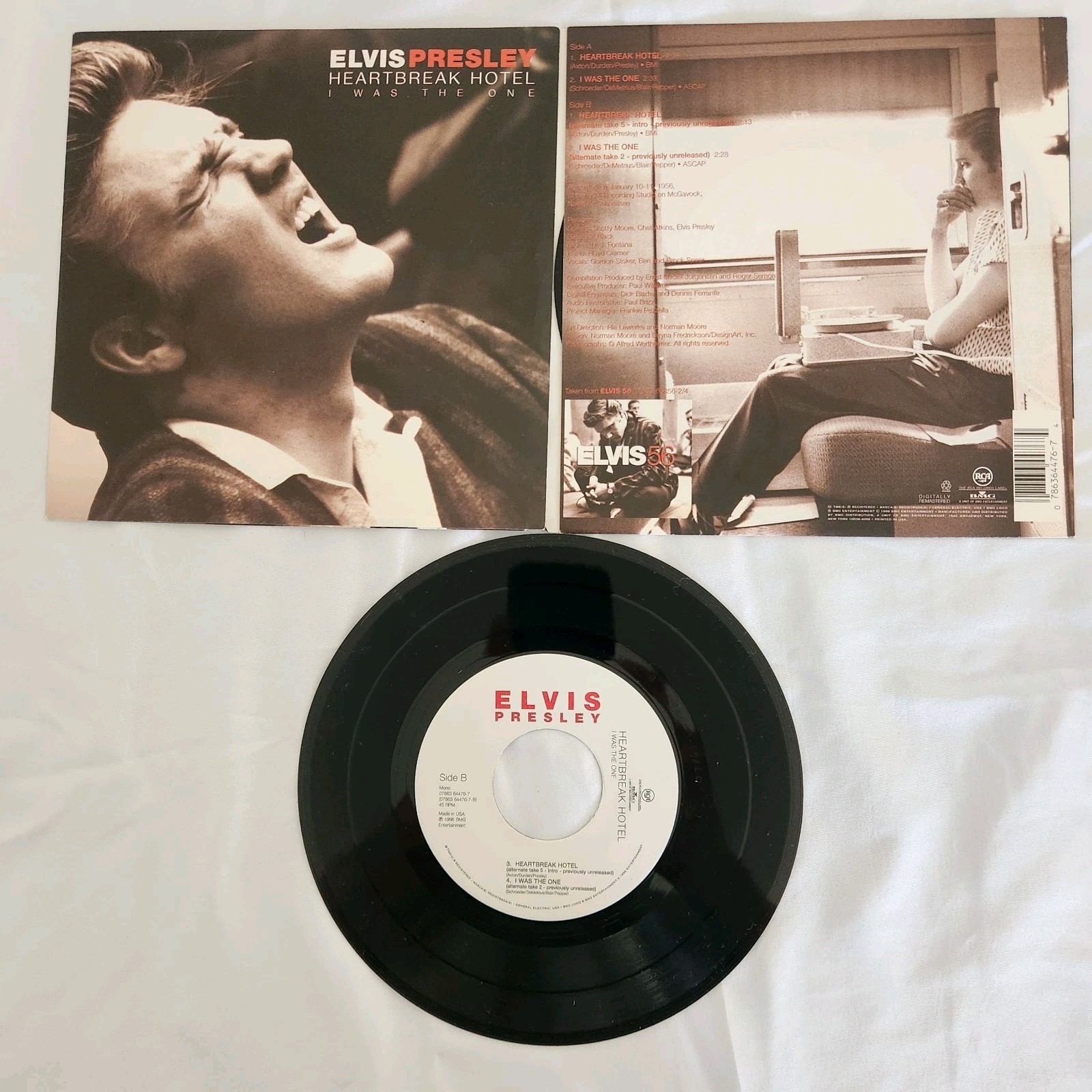 Elvis Presley 45 rpm EP Heartbreak Hotel / I Was The One.  07863 64476. 