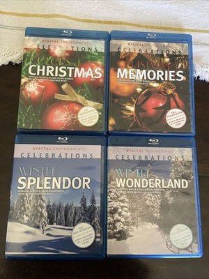 Digital Environments Celebrations Blu-Ray, Set Of 4, Christmas & Winter