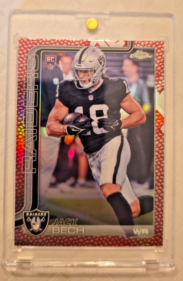 2024 Topps Chrome Jack Bech Rookie Refractor RC Las Vegas Raiders #388
