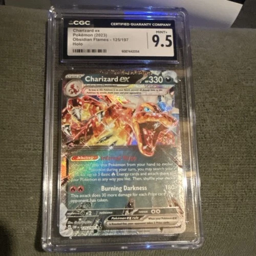 Pokémon Charizard 125/197 CGC 9.5 Eng 50 additional charmander/charm,ALL HOLO