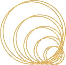 10PCS Metal Dream Catcher Hoops - DIY Decorative Wreath Craft Supplies