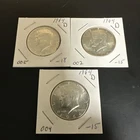 Lot of 3 1964-D Kennedy Half Dollars (Ungraded/Uncertified) Beautiful Coins