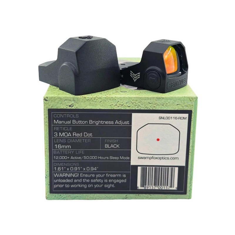 【激レア】ANYONE Red Dot SWAMP FOX Sentinel 1x16 Micro Reflex Sight with Manual Brightness