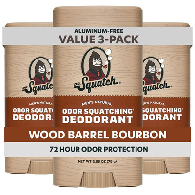 Dr. Squatch Natural Men S Deodorant   Aluminum Free Natural Deodorant Men with C