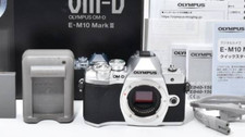 Olympus OM-D E-M10 Mark III Silver Body w/ Box  Battery Low Shutter Count Japan