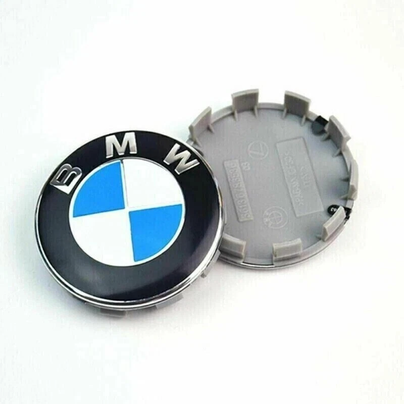 4X BMW ALLOY BLUE WHEEL CENTRE HUB CAPS 68mm E60 E90 E92 E82 E87 F10 F20 F30 - Image 4 of 4