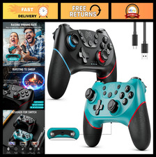 Wireless Pro Controller for Switch 2/Lite/OLED - 2 Pack, Mappable Buttons, Motio