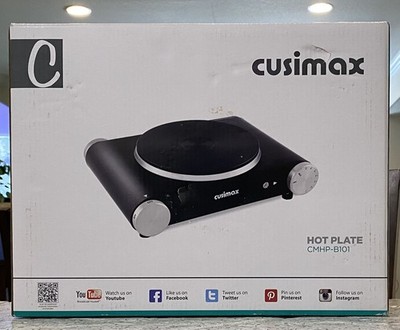 ''Open Box - Never Used'' - Cusimax CMHP-B101 Electric Burner Hot Plate