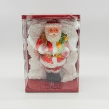 Hand-Blown Glass Santa Ornament By Koronex - 6" Limited Edition Hand-Painted