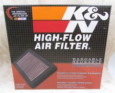 K&N 33-2287 High-Flow Original Lifetime Engine Air Filter, Increase Power