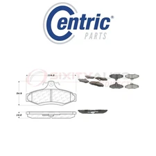 Centric Semi Metallic Brake Pads w Shims for 1999-2002 Daewoo Nubira 2.0L L4 zr