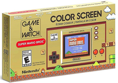 Nintendo Game & Watch Super Mario Bros Handheld Console Clock  New Sealed