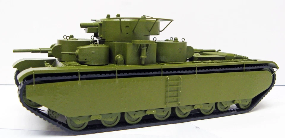 Very rare handmade 1933 soviet heavy tank T-35 1/43 XCM Russia MB - Image 2 of 4