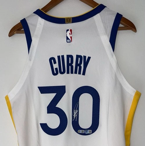 Stephen Curry Signed Warriors NBA Nike ADV Authentic Jersey Autograph USASM BAS