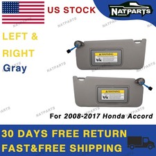 Pair Gray Side Sun Visor For 2008-2017 Honda Accord 83280-ta5-a51za