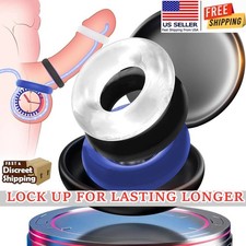 3PCS Male Cock Ring Super Strong Stretchy Stay Harder Penis Rings Cockring Men