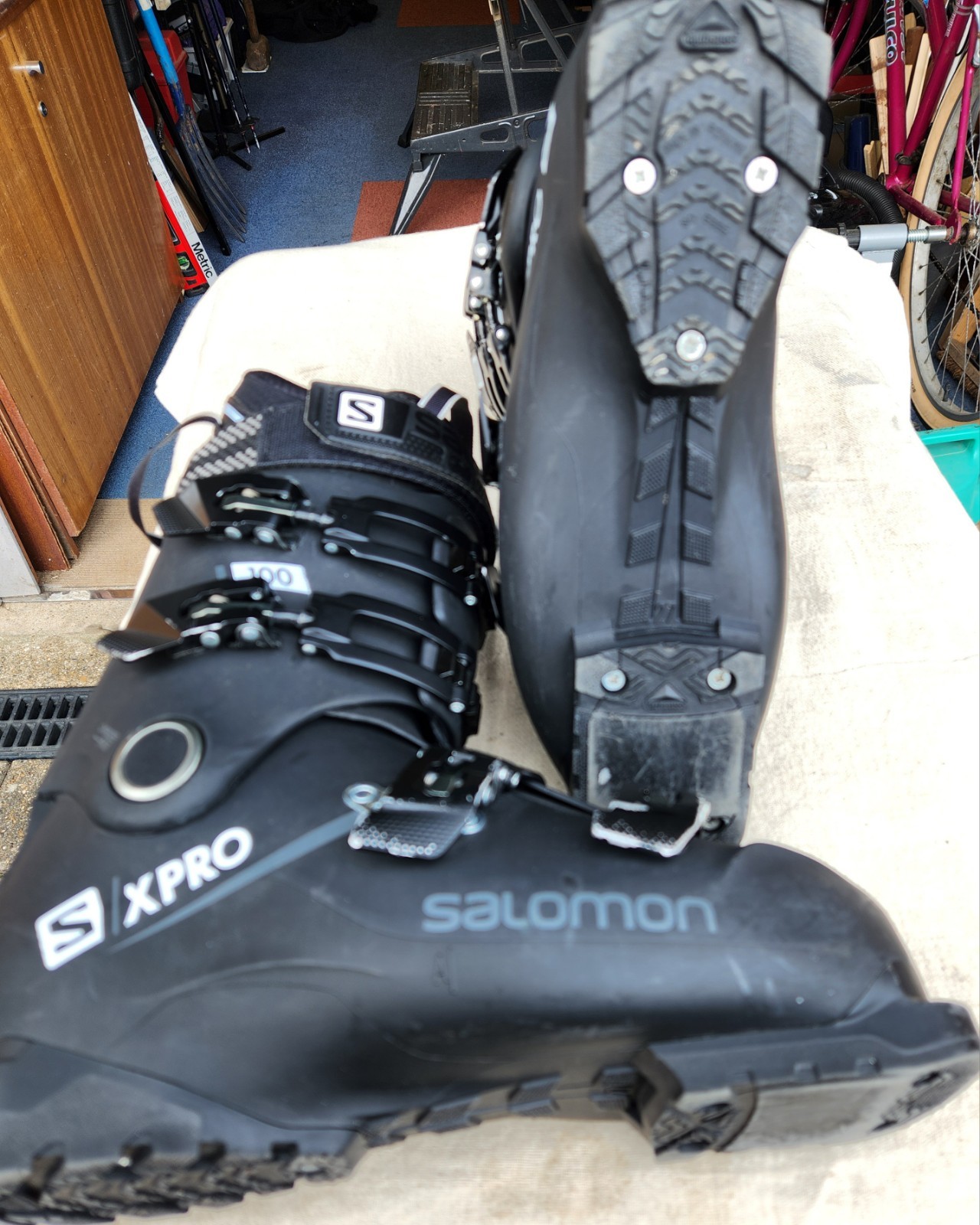 Scarponi da sci e borsa per scarponi da sci Salomon S XPRO