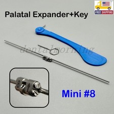 Orthodontic Expansion Screw Dental Hyrax Rapid Palatal Expander Mini 8 with key