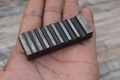 Iron Silversmith jewelers Wire Impression Multiple Channels Die Mold Stamp Tool