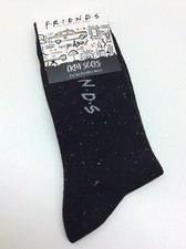 Friends Logo Crew Socks Adults One Size Fits Most Black