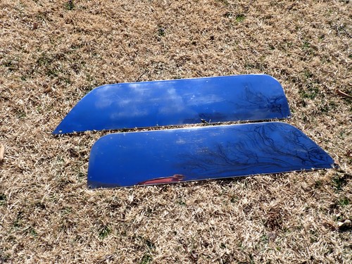 Studebaker AC-1696 1947-52 Fender Skirt Skirts Set Stainless 1-NOS 1-USED