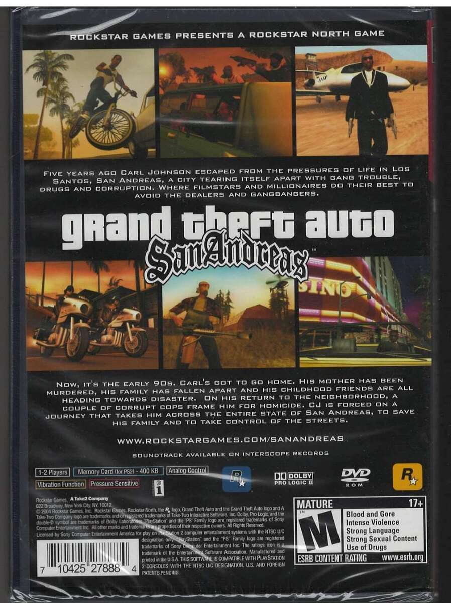 Grand Theft Auto: San Andreas - Greatest Hits • Playstation 2