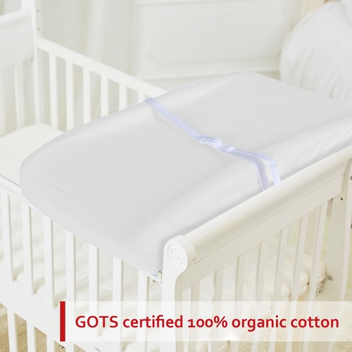 Organic Cotton Changing Pad Cover Ultra Soft Change Table Mat Pad Cover 2 Pack - Picture 8 of 21