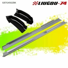 Fit For 2001-07 Crew Cab Chevy Silverado GMC Slip On Rocker Panels & Cab Corners