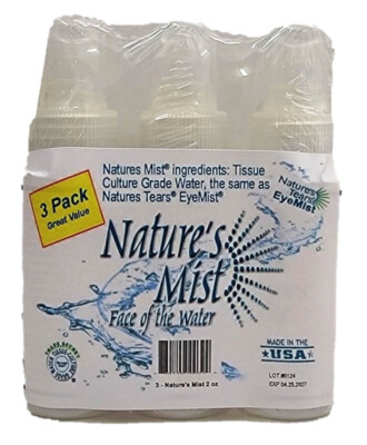 Natures Mist Eye & Face Mist (3) Two-Ounce Pump Btls From Nature's Tears - USA