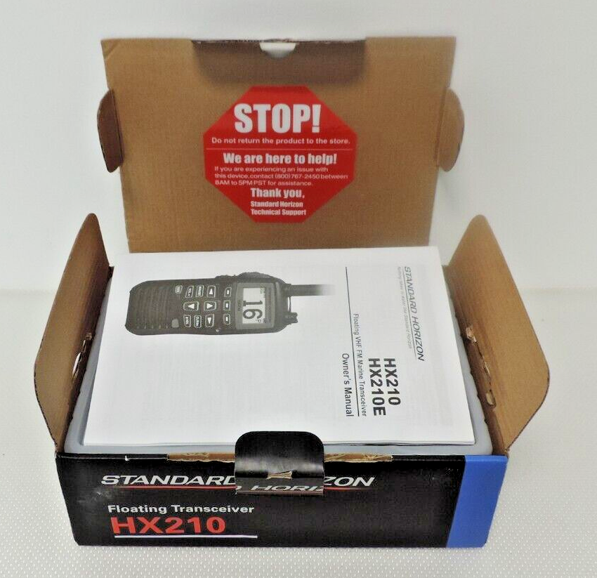 Standard Horizon HX210 6W Floating Handheld Marine VHF Transceiver eBay