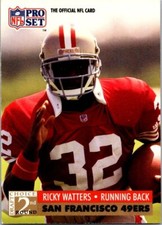 1991 Pro Set Football Ricky Watters