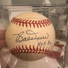 Bobby Doerr "HOF 86" Signed OML Baseball - Autographed - w/Cube