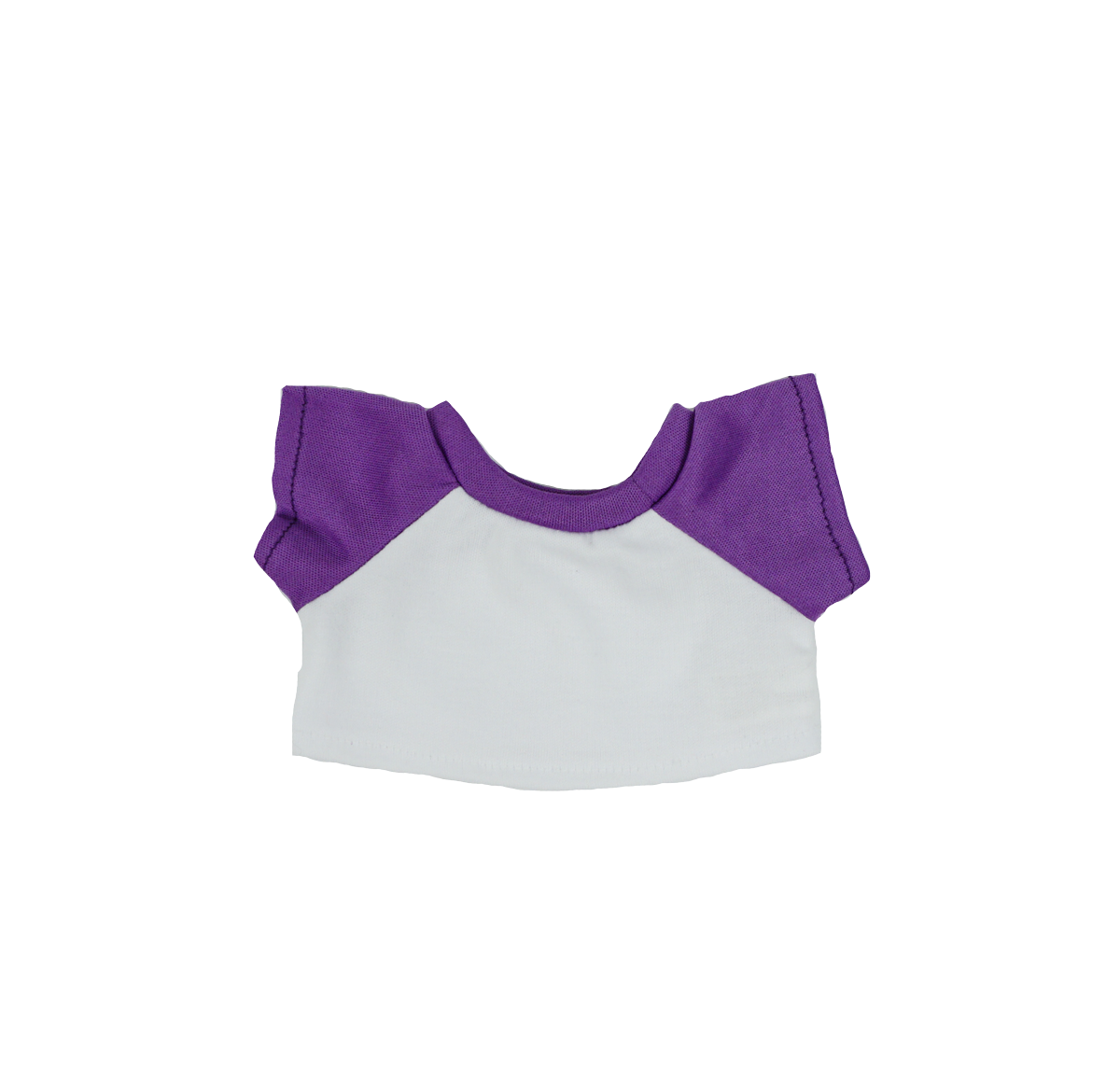 White & Purple T-Shirt for 14-18'' Build-a-Bear & Plush Toys - Stylish & Versati