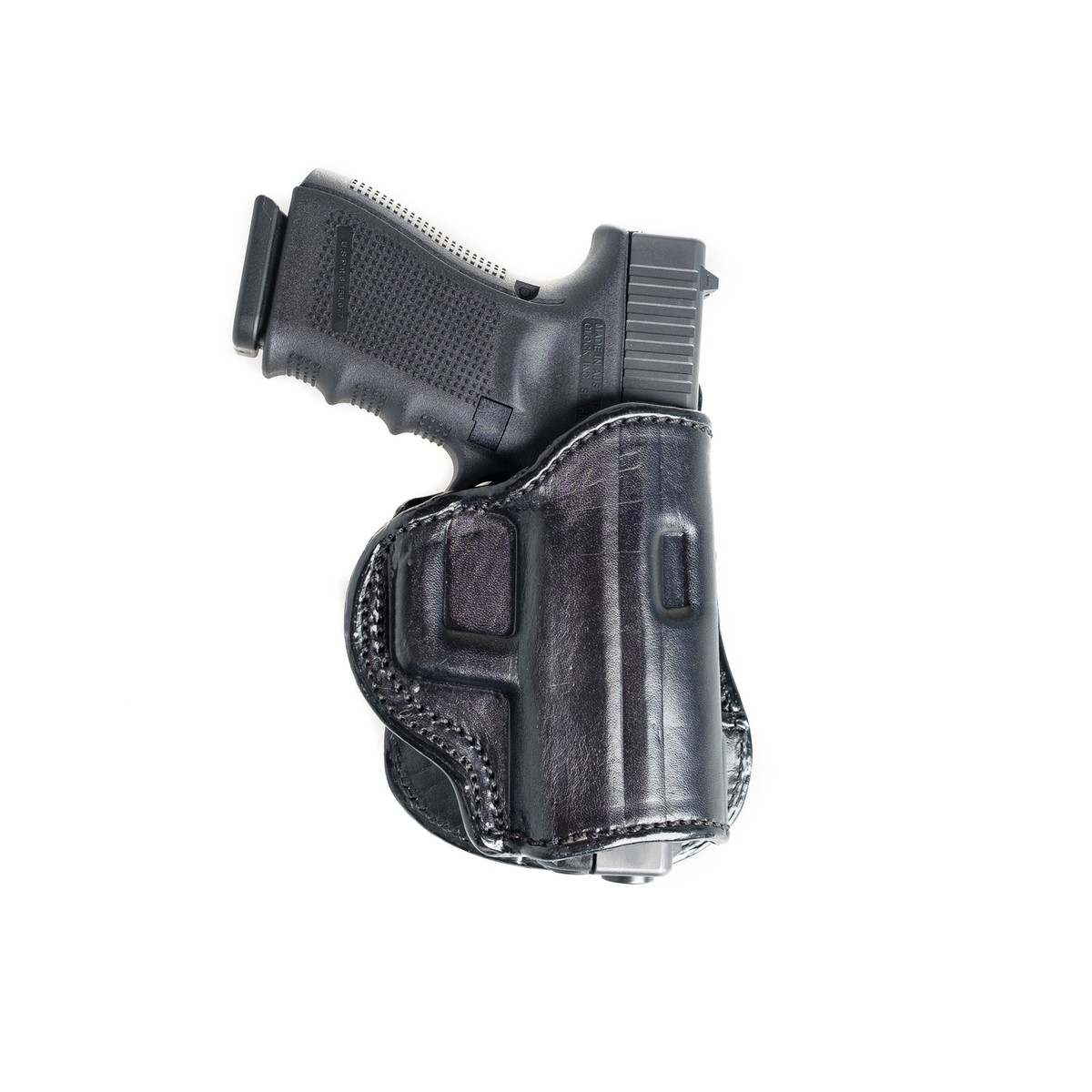 PADDLE LEATHER HOLSTER FOR SIG SAUER P938. OWB PADDLE ADJUSTABLE