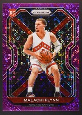 2020-21 Malachi Flynn Panini Prizm Fast Break Purple Parallel #287 RC 38/78