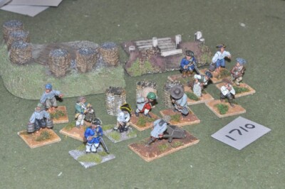 25mm 7YW & AWI / FRENCH/INDIAN WARS - WORKING PARTY & REDOUBTS - (1710)