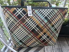 Talbots Tartan Plaid Tote Handbag $$119.00