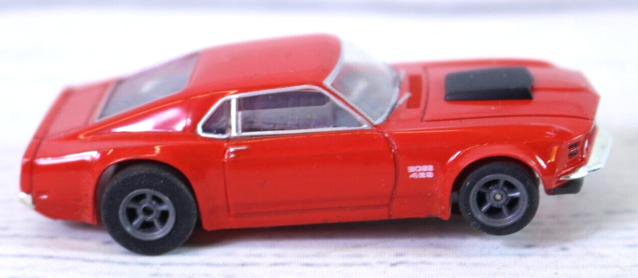 AFX Mega G+ HO 1970 Mustang Boss 429 Calypso Coral Slot Car Only 2022 Rare