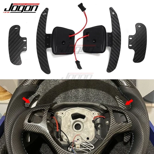 Carbon Magnetic Shifter Paddle For BMW M3 X5M X6M M3 E81 E82 E87 E90 E91 E92 E93